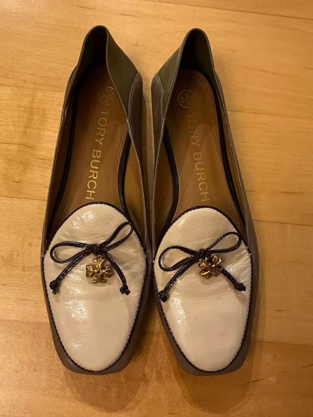 Tory Burch Charm Loafers - US7, with professionally-installed rubber outsole